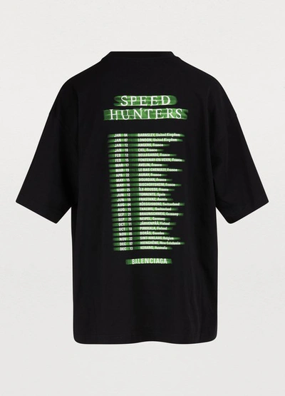 Shop Balenciaga Speedhunters T-shirt In Black
