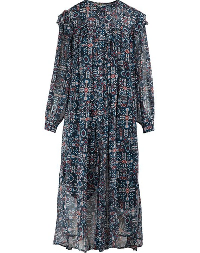 Shop Isabel Marant Étoile Ellie Silk Dress In Faded Black