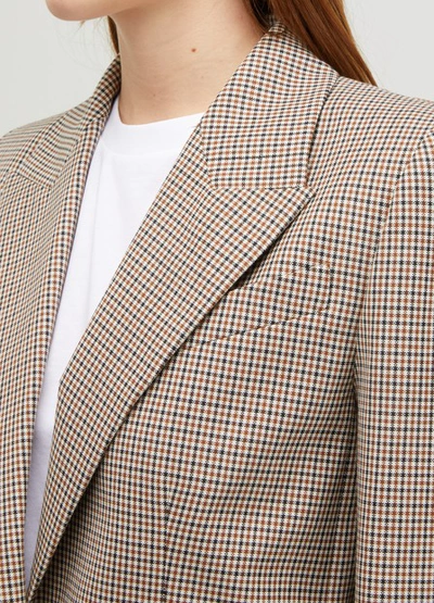 Shop Givenchy Micro-check Jacket In Naturel Marrob