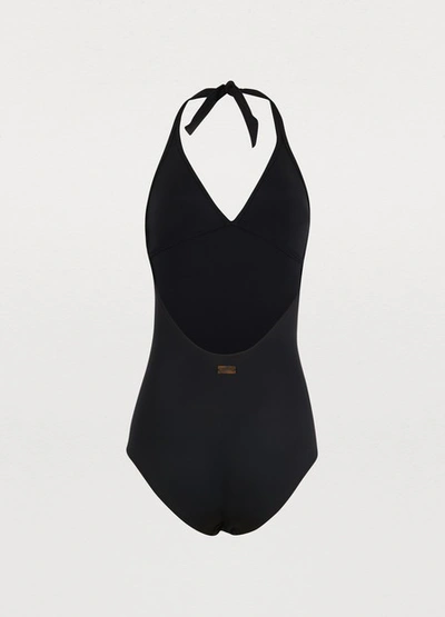 Shop Vilebrequin Fames One-piece Swimsuit In Black