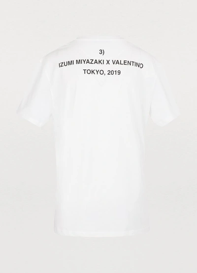 Shop Valentino Short-sleeved T-shirt In Bianco