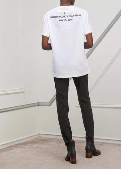Shop Valentino Short-sleeved T-shirt In Bianco