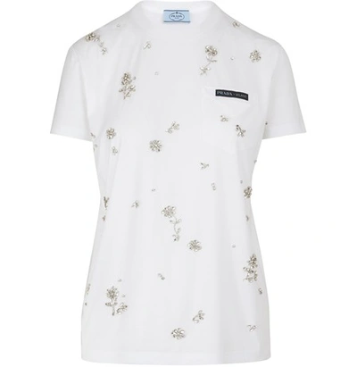 Shop Prada Short-sleeved T-shirt In White
