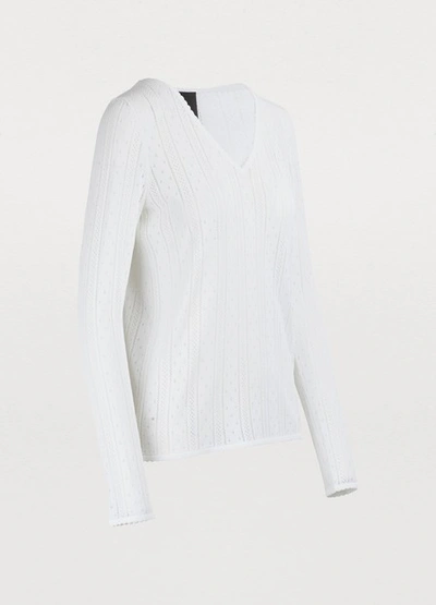 Shop Marc Jacobs V-neck Sweater In White