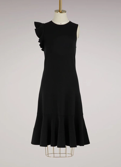 Shop Proenza Schouler Ruffle Asymetrical Dress In Black