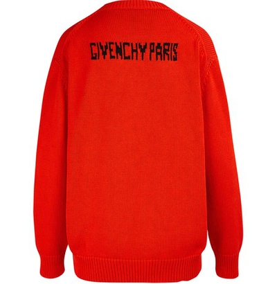 Shop Givenchy Cotton Oversized Pullover In Black