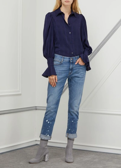 Shop Stella Mccartney Skinny Boyfriend Jeans In Blue