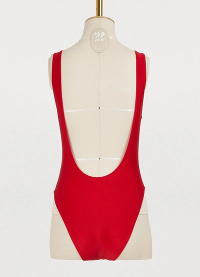 Shop Private Party Santa Monica One-piece Swimsuit In Red