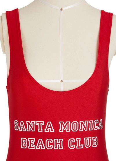 Shop Private Party Santa Monica One-piece Swimsuit In Red