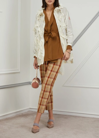 Shop Max Mara Nativa Silk Jacket In Tobacco