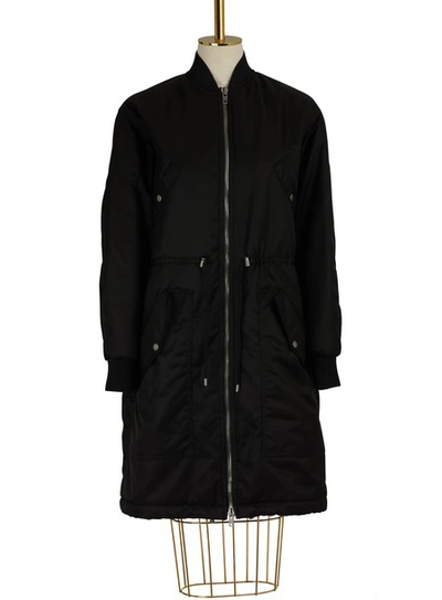 Shop Kenzo Long Coat In Black