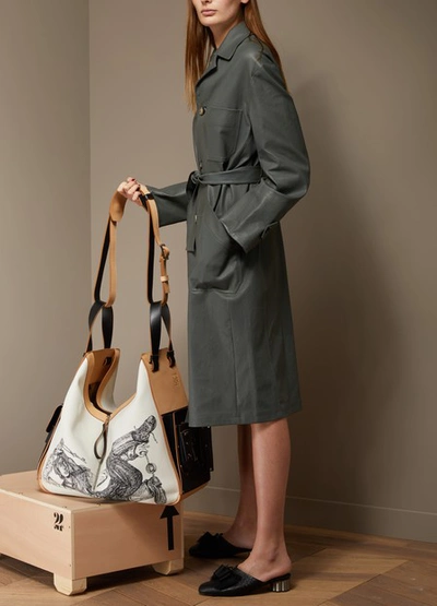 Shop Stouls Alfred Leather Trench In Etain