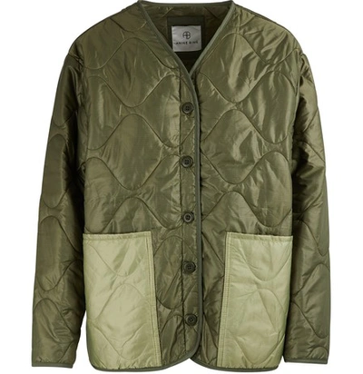Shop Anine Bing Andy Bomber In Green