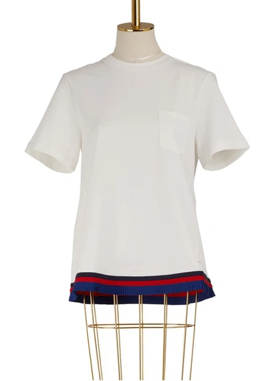 Shop Moncler Banded T-shirt In White