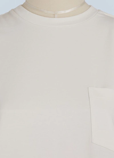 Shop Moncler Banded T-shirt In White