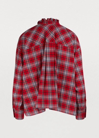 Shop Isabel Marant Étoile Dresden Cotton Shirt In Red