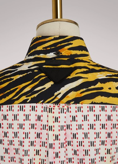 Shop Prada Sleeveless Shirt In Multicolor