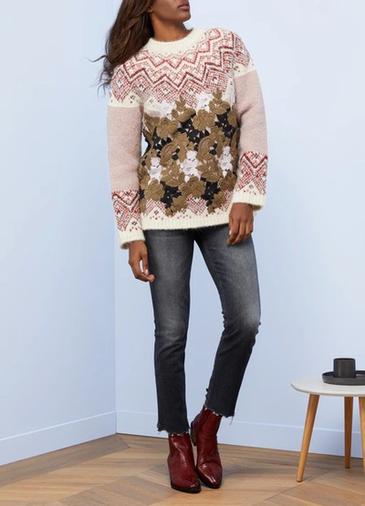 Shop Moncler Maple Alpaca Sweater In Pink