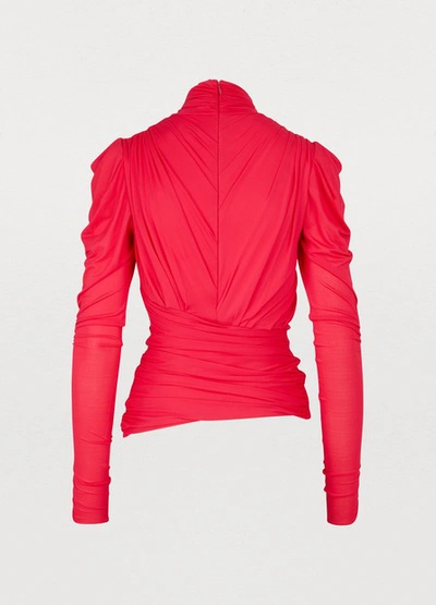 Shop Isabel Marant Jalford Top In Neon Pink