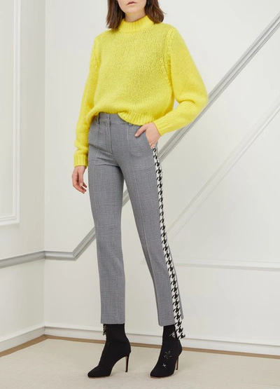 Shop Off-white Wool Trousers In Multicolor