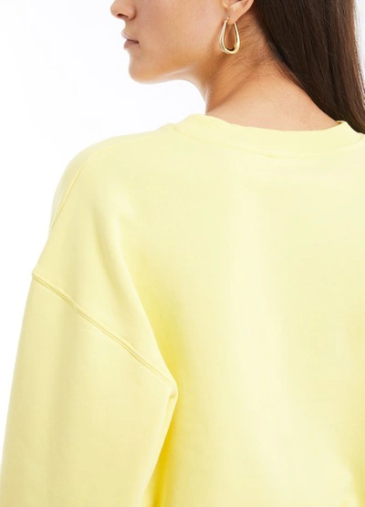 Shop Fiorucci Vintage Angels Sweatshirt In Lemon Yellow