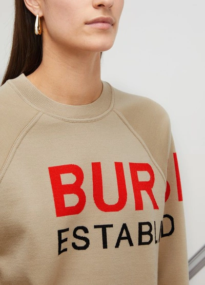 Shop Burberry Acheron T-shirt In Beige