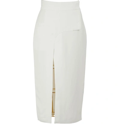 Shop Haider Ackermann Asymmetrical Skirt In Off-white