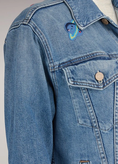 Shop Mother The Drifter Jacket In Blue