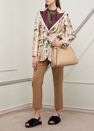 Shop Dolce & Gabbana Silk Blazer In Rosa