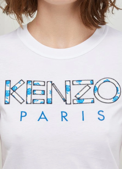 Shop Kenzo Logo T-shirt In White