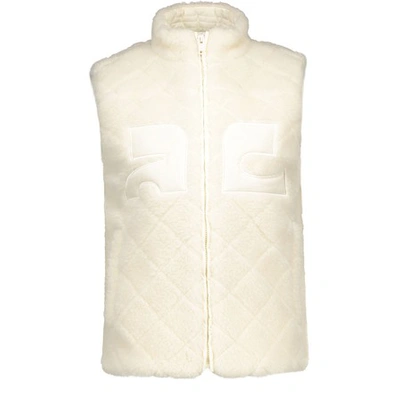 Shop Courrèges Wool-blend Jacket In Off-white