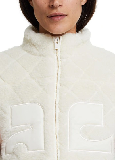 Shop Courrèges Wool-blend Jacket In Off-white