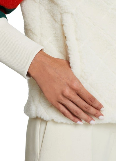 Shop Courrèges Wool-blend Jacket In Off-white