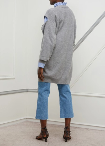 Shop Maison Margiela Wool And Cashmere Dress In Light Grey