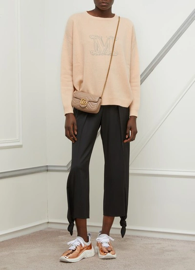 Shop Max Mara Cannes Cashmere Jumper In Light Pink