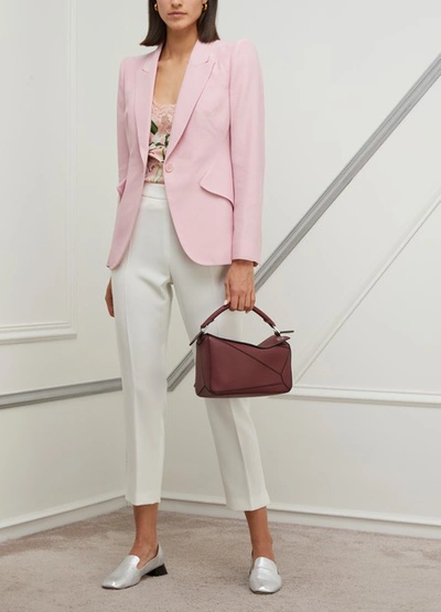 Shop Dolce & Gabbana Silk-blend Top In Pink