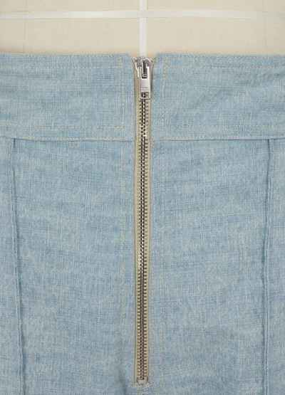 Shop Isabel Marant Namiris Cotton Pants In Light Blue