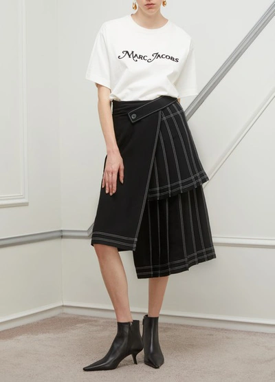 Shop Off-white Asymmetric Skirt In Black