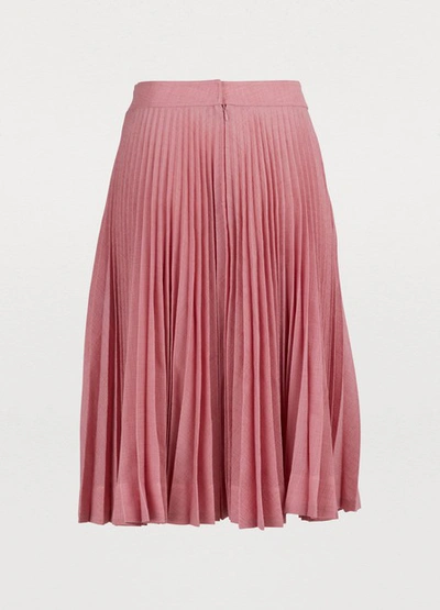 Shop Calvin Klein 205w39nyc Pleated Midi Skirt In Amaranth Pink