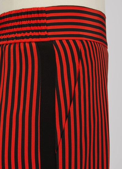 Shop Etro Silk Pajama Pants In Red