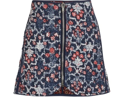 Shop Isabel Marant Étoile Marily Linen Skirt In Midnight