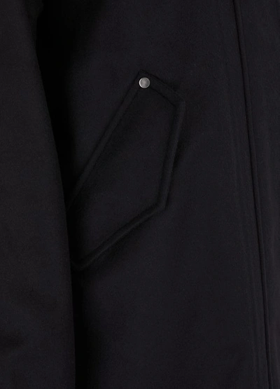 Moncler Vinca Wool Parka In Black | ModeSens