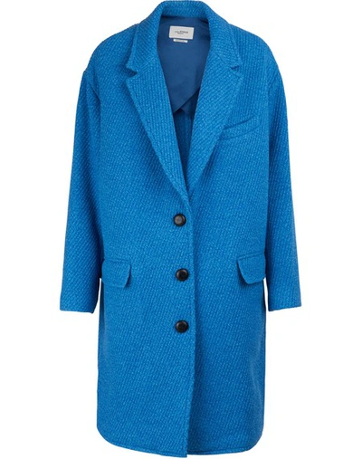 Shop Isabel Marant Étoile Gimi Coat In Blue