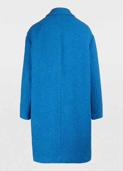 Shop Isabel Marant Étoile Gimi Coat In Blue