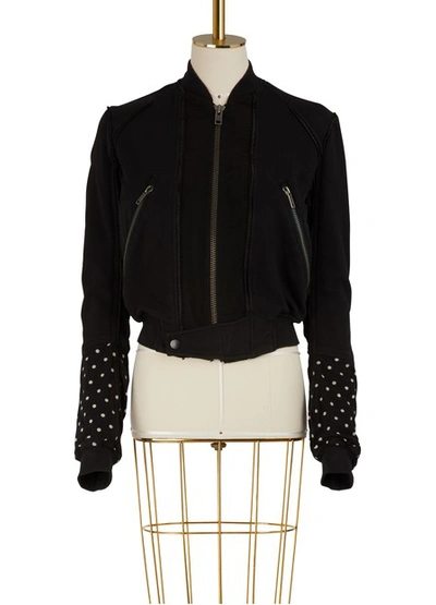 Shop Haider Ackermann Dots Bomber Jacket In Black