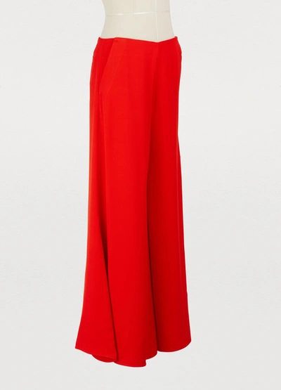 Shop Aalto Large Trousers In Red