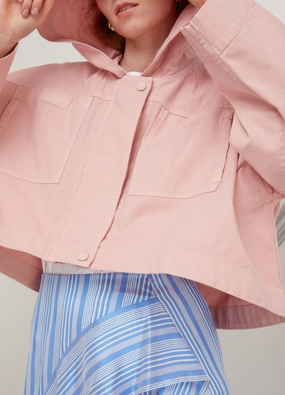 Shop N°21 Short Cotton Jacket In Pink