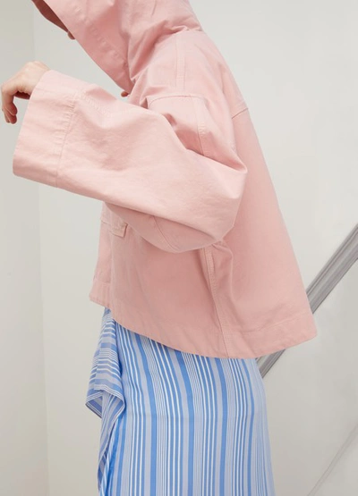 Shop N°21 Short Cotton Jacket In Pink