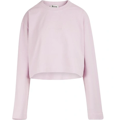 Shop Acne Studios Odice Sweatshirt In Light Pink