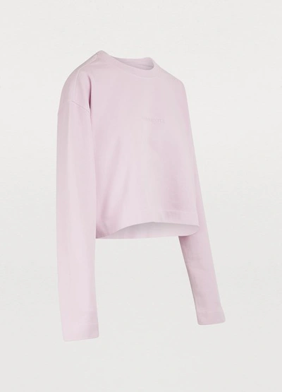 Shop Acne Studios Odice Sweatshirt In Light Pink